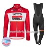 Tenue Maillot M/L + Collant à Bretelles 2017 Lotto Soudal Hiver Thermal Fleece N001